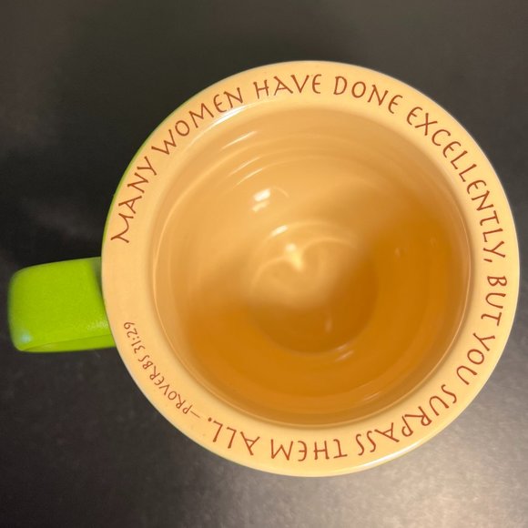 Abbey Press “You Are An Amazing Woman” Green Stoneware Mug - Picture 3 of 6